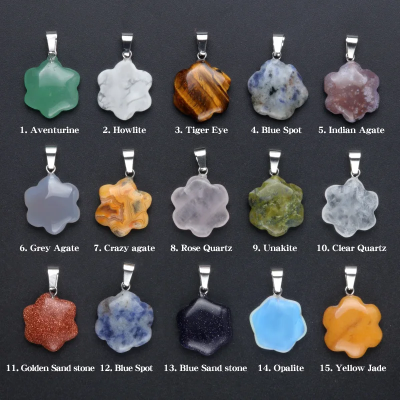 

Подвеска из натурального камня в форме цветка опала, 50 шт.