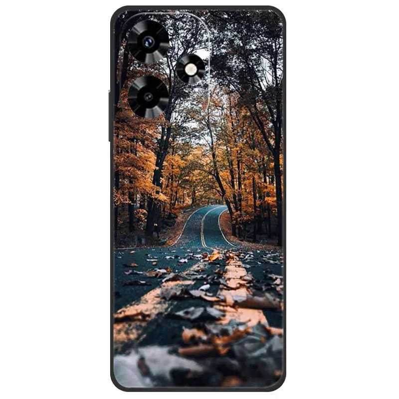Silicone Wolf Lion TPU Soft Phone Case - Black