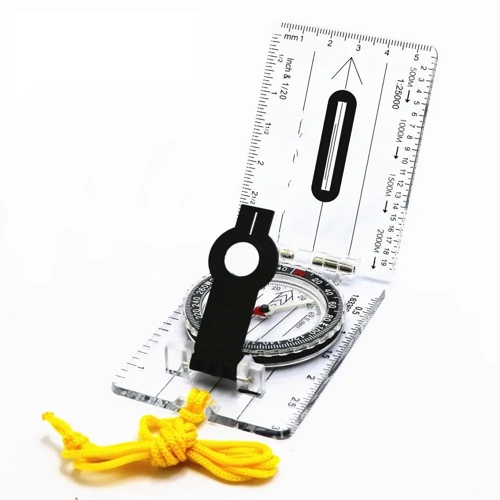 Neck Compass Neck Cord Hiking Compass Highlander Orienteering Compass - Yellow With ...