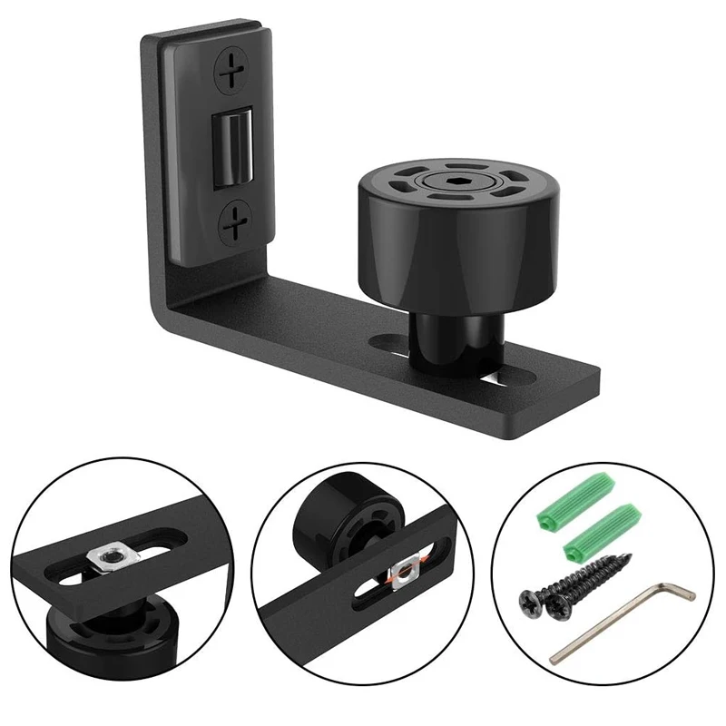 ccjh porta deslizante ajustavel do celeiro black roller 05