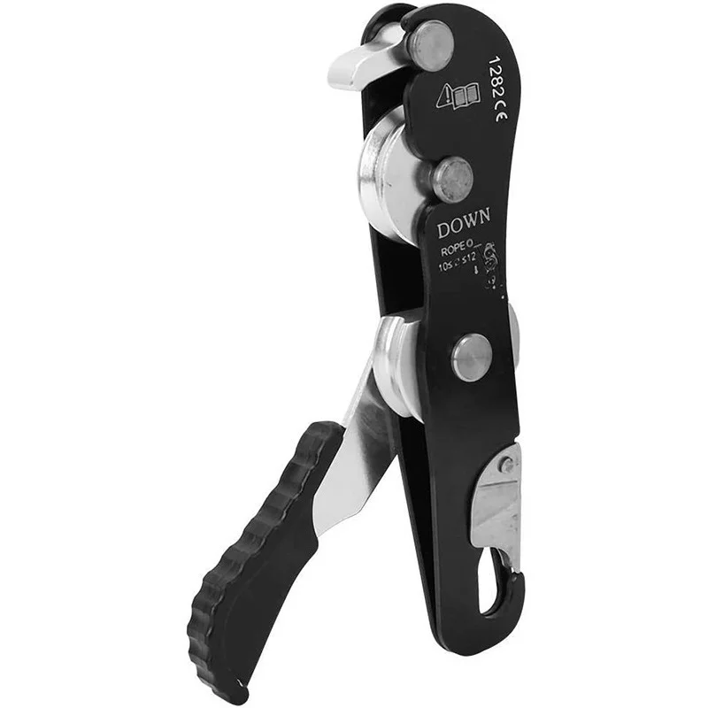 OutdoorRockClimbingDescender150kgSelfbrakingStopRopeClampGrab
