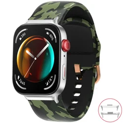 Silicone Smartwatch Wristband Replacement Strap - Huawei Fit3 Accessories - Huawei Fit 3 (Camouflage)