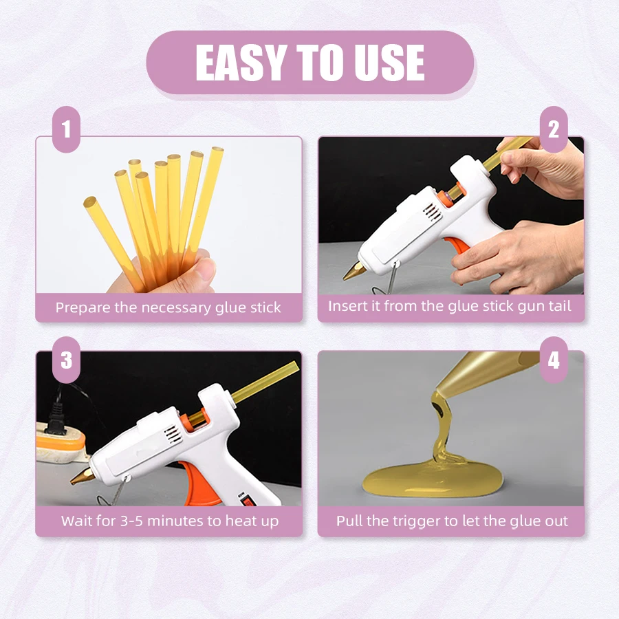 Tsitsi 12Pcs/Pack Premium Yellow Hotmelt Keratin Glue Sticks be Used with Heat Fusion Guns for Hair Extensions and Diy Projects