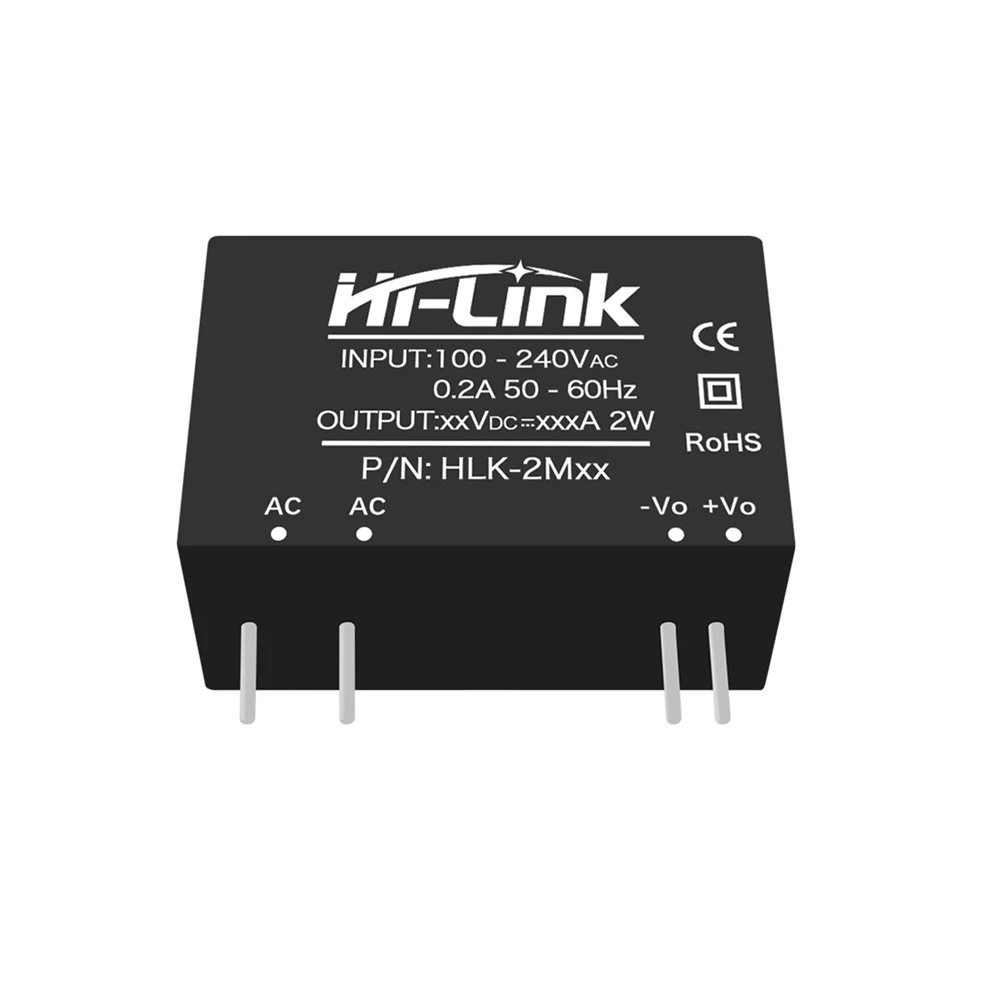 Hi-Link Original 3000Vac Isolated 24V 2W 100~240Vac AC-DC Power Supply Module HLK-2M24