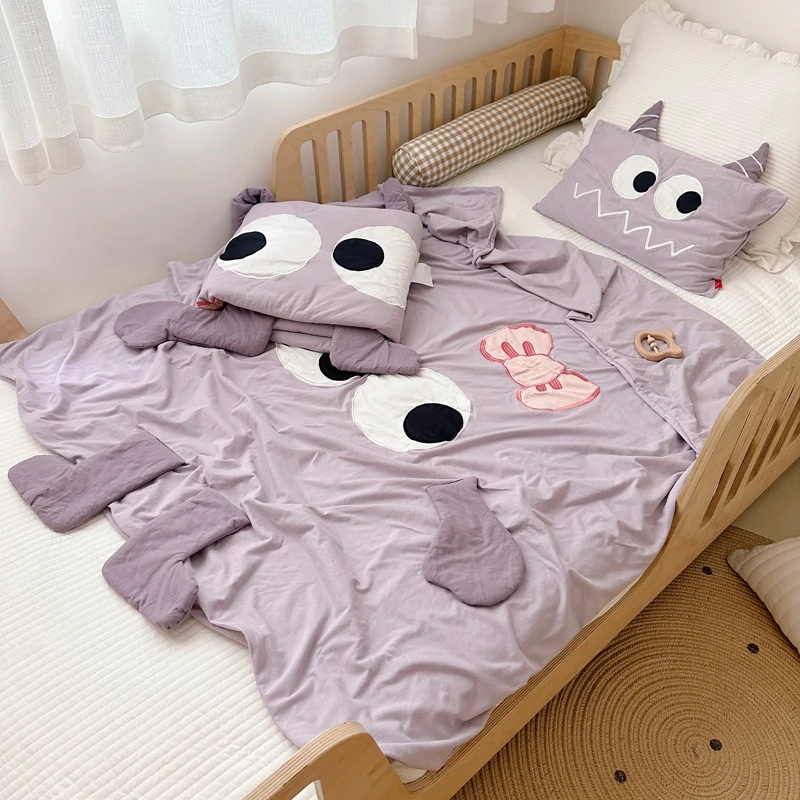 Baby Quilt Cover Cotton Soft Comfortable Breathable Children's Single Quilt Anti-dirty Protective Cover Cartoon Printing Bedding