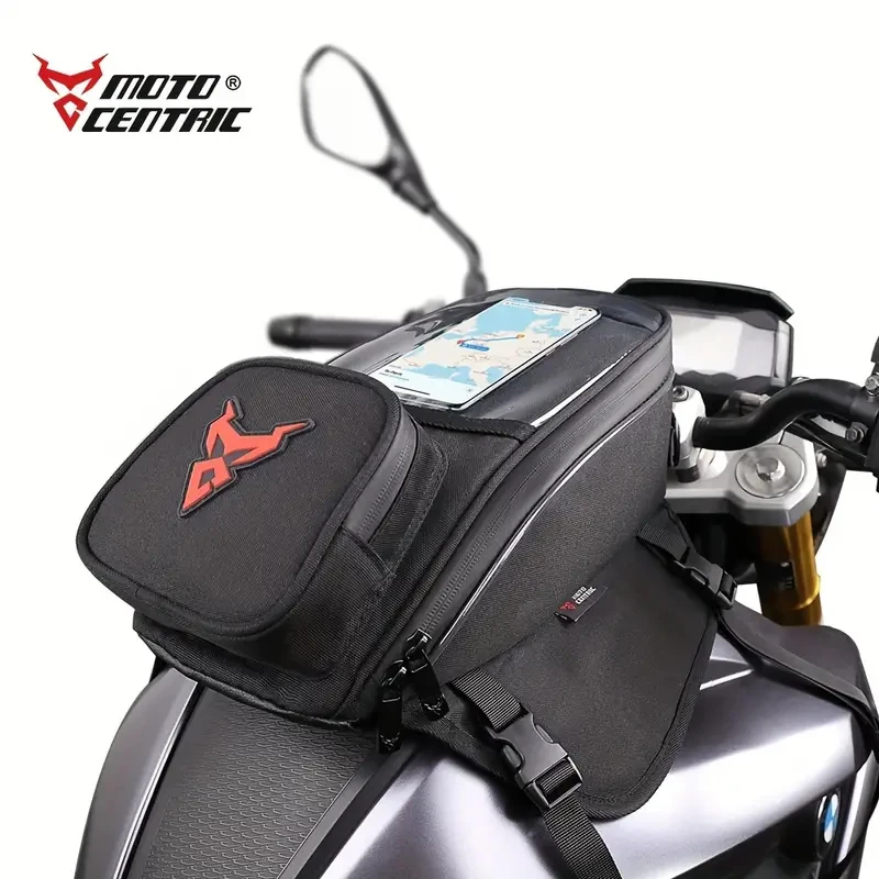 MOTOCENTRIC Motorcycle Tank Bag Waterproof Large Capacity Motorcycle Oil Fuel Pack Riding GPS/Phone Navigation Oil Tank Bag