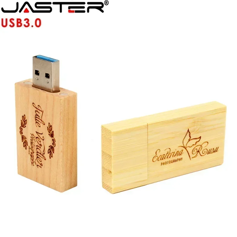 JASTER 나무 블록 USB 3.0 플래시 드라이브 레드 우드 Pendrive 4GB 8GB 16GB 32GB 64GB 128GB 메모리 스틱 U 디스크 선물