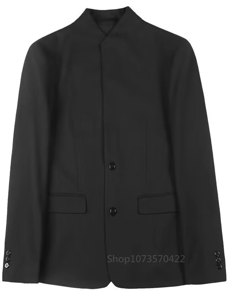 Men's White/Black Blazer Single Breasted Formal Man Suit Jackets Men's Stage Clothing for Men Male Blazer One Coat for Party 4
