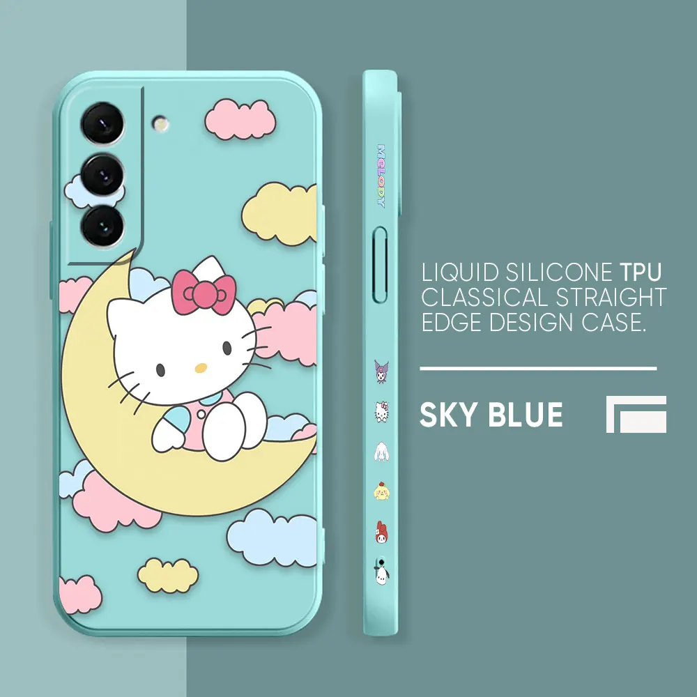 thumbnail image 1 of Cute Hello K-Kitty Cat TPU Case For Samsung S23 S22 S21 S20 FE S11 S11E S10 S10E S9 S30 Ultra Plus 4G 5G Colour Case Funda Shell, 1 of 5