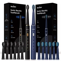 SEJOY Sonic Electric Toothbrush 7 Brush Heads Smart Timer Rechargeable 1