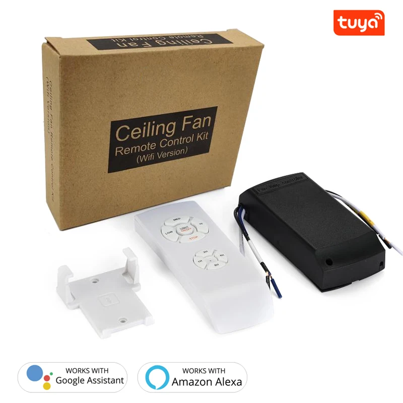 

Tuya WIFI Smart Ceiling Fan Controller Fan Speed Switch Smart Life APP Remote Timing Voice Control Works With Alexa Google Home