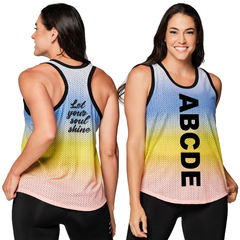 ABCDE Men's and Women's Sports Fitness Running Sports Dancing Group Sleeveless Vest   0407