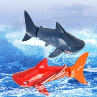 RC shark 2.4G Mini Remote Control Shark Waterproof Swimming Pool Bathtub Fish Tank Toys Children Summer Toy Gifts wholesale 2