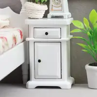 1 pièces 1:12 maison de poupée Miniature chambre Table de chevet meubles maison modèle décor jouet maison de poupée accessoires 3