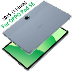 Transparent Shockproof Tablet Cover with Airbag Drop Protection for OPPO Pad SE 11 inch (TPU Protection Case)