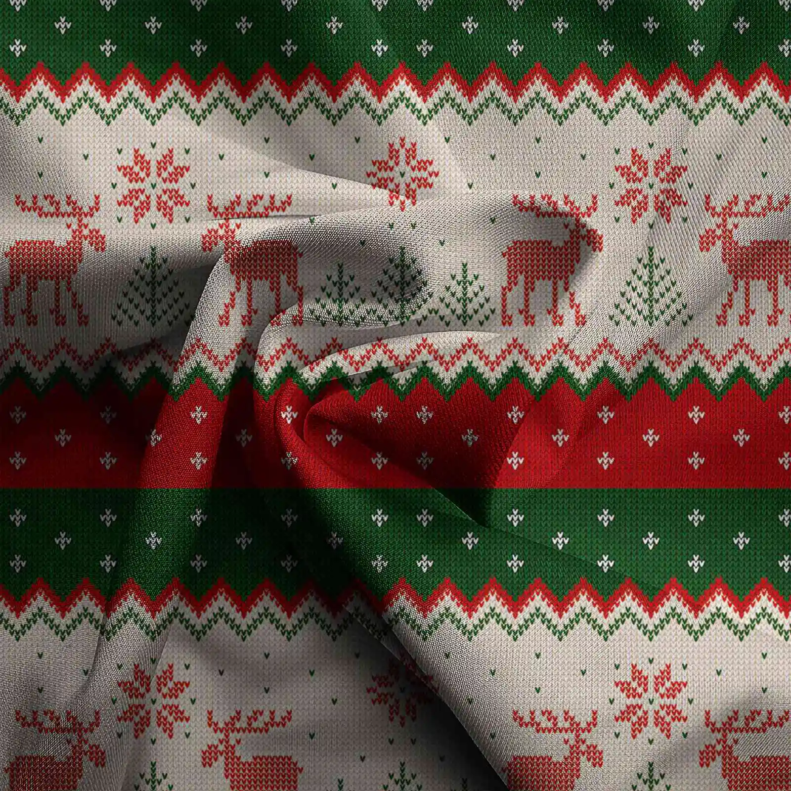Christmas Printed Men's Shirt Set Two Piece Gingerbread Snowman_voghion.com