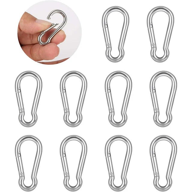 5 '' Heavy Duty Snap Hooks Clips for Webbing Strap Attachment Backpack  Gear, Outdoor Camping Hiking Travel 