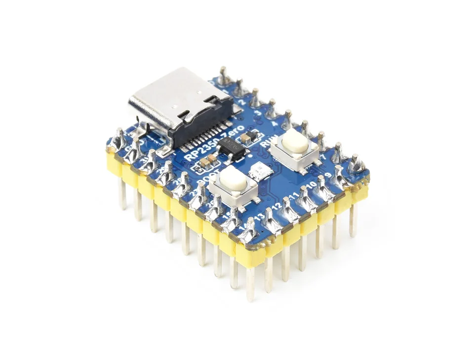 Waveshare RP2350-Zero – Scheda Di Sviluppo Mini Con Microcontrollore Raspberry Pi Dual-core E Dual-architettura, Pre-saldato