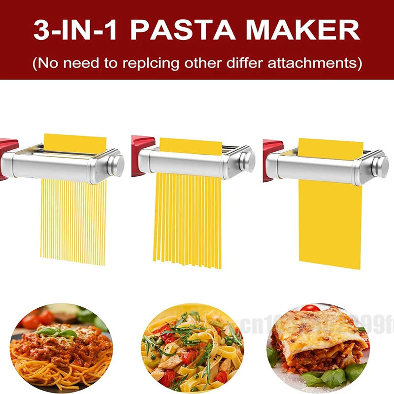Pasta Roller Fettuccine Spaghetti Cutter Noodle Maker Mixers for KitchenAid Stand KA Kitchen Aid Cleaning Brush Attachments Set microwave pasta cooker