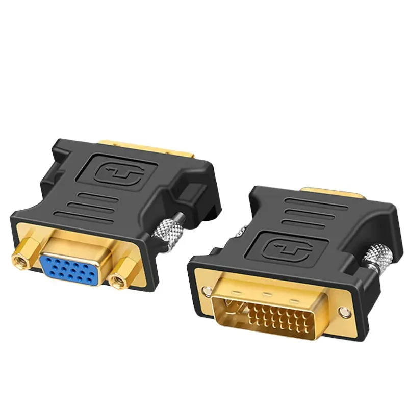 DVI to VGA Converter DVI-I Male 24+5 pin to VGA Female Adapter 1080P Video Graphics Card Converter For HDTV PC Projector