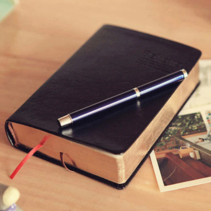 Vintage Thick Paper Notebook Notepad Leather Bible Diary Book Journals Agenda Planner School Office Stationery Supplies - 2