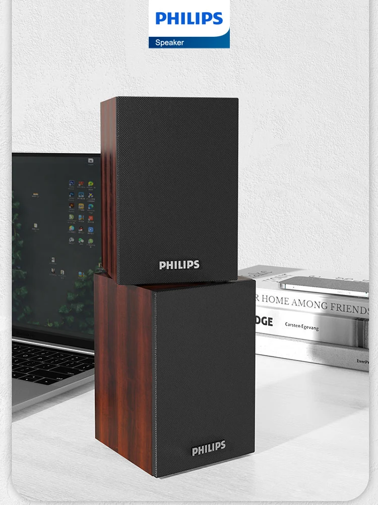 Philips SPA20 Desk Soundbar Speaker Bluetooth 3D HiFi Soundscape Surround Subwoofer Sound Box for Laptop PC Computer Loudspeaker bluetooth speaker computer speakers