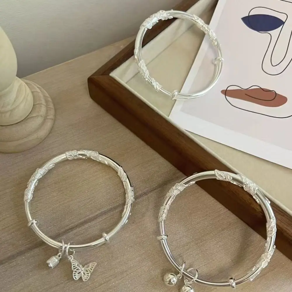 FULU AUTUMN Beaded Bangle Bracelets for Women Silver Wrap Bangles Bracelet  Womens Costume Jewelry Fashion Gift in 2023