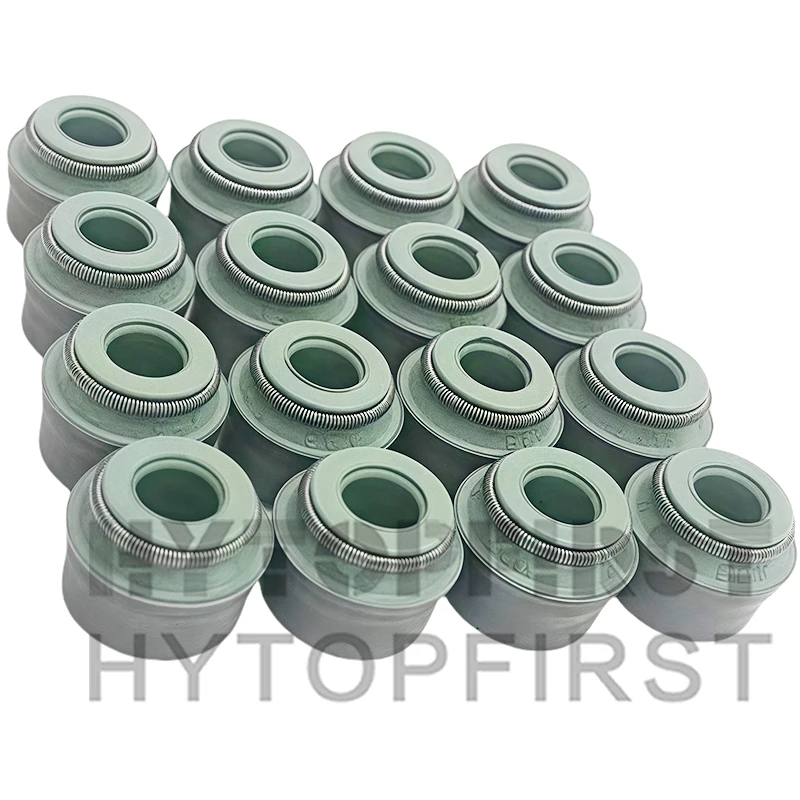 16PCS/SET High quality Valve Oil Seal 095640 095638 0956.40 0956.38 For Peugeot 206 207 301 308S 408 Citroen Size 6*8.8*5/10.2mm
