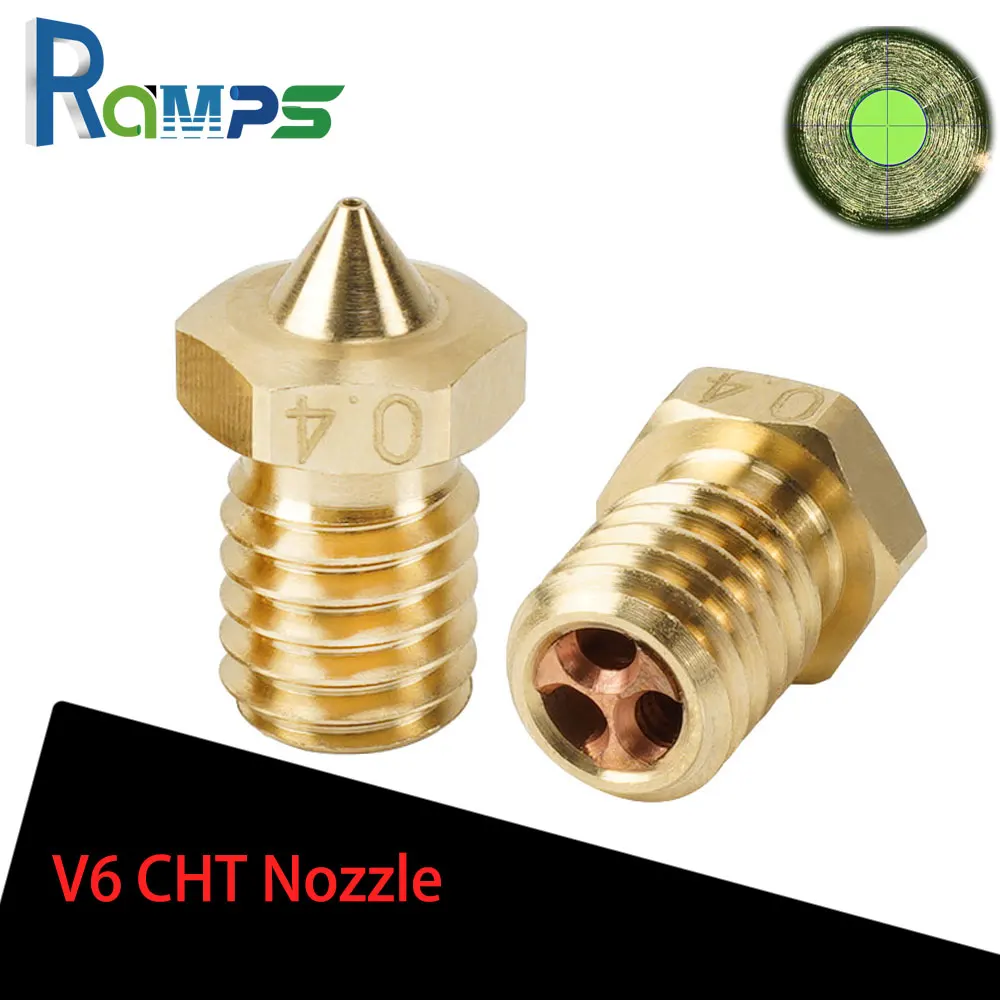 3 2 1pcs e3d v6 cht nozzles 3d printer nozzle for 1 75mm filament brass