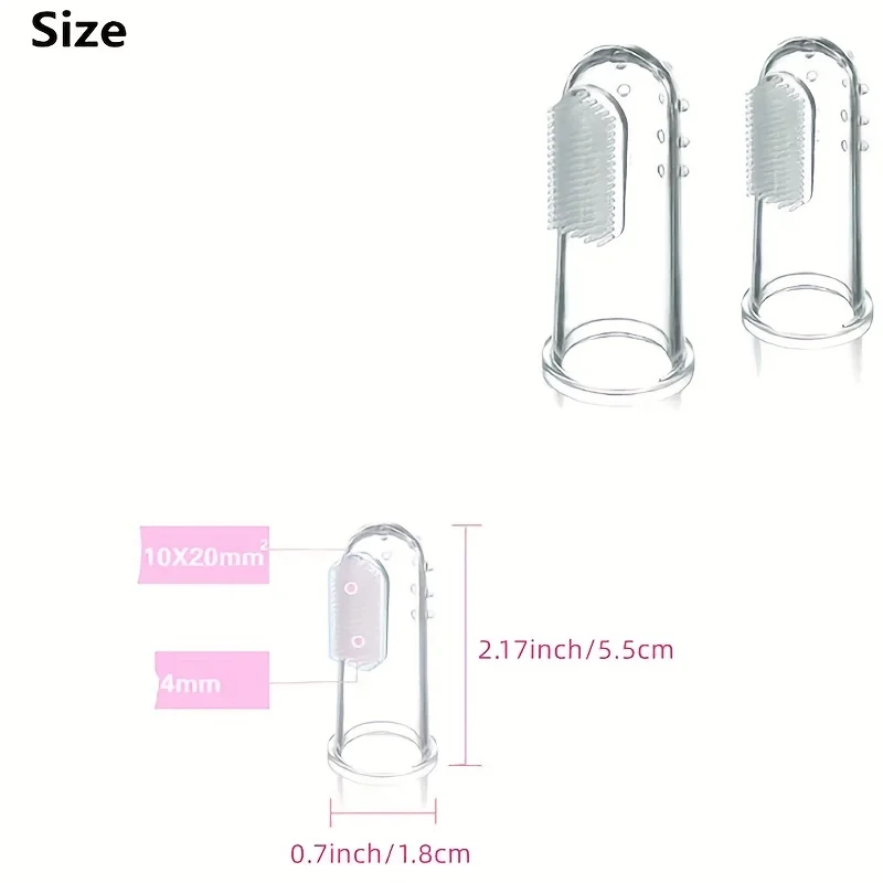 Pet Silicone Finger Toothbrush Set 3
