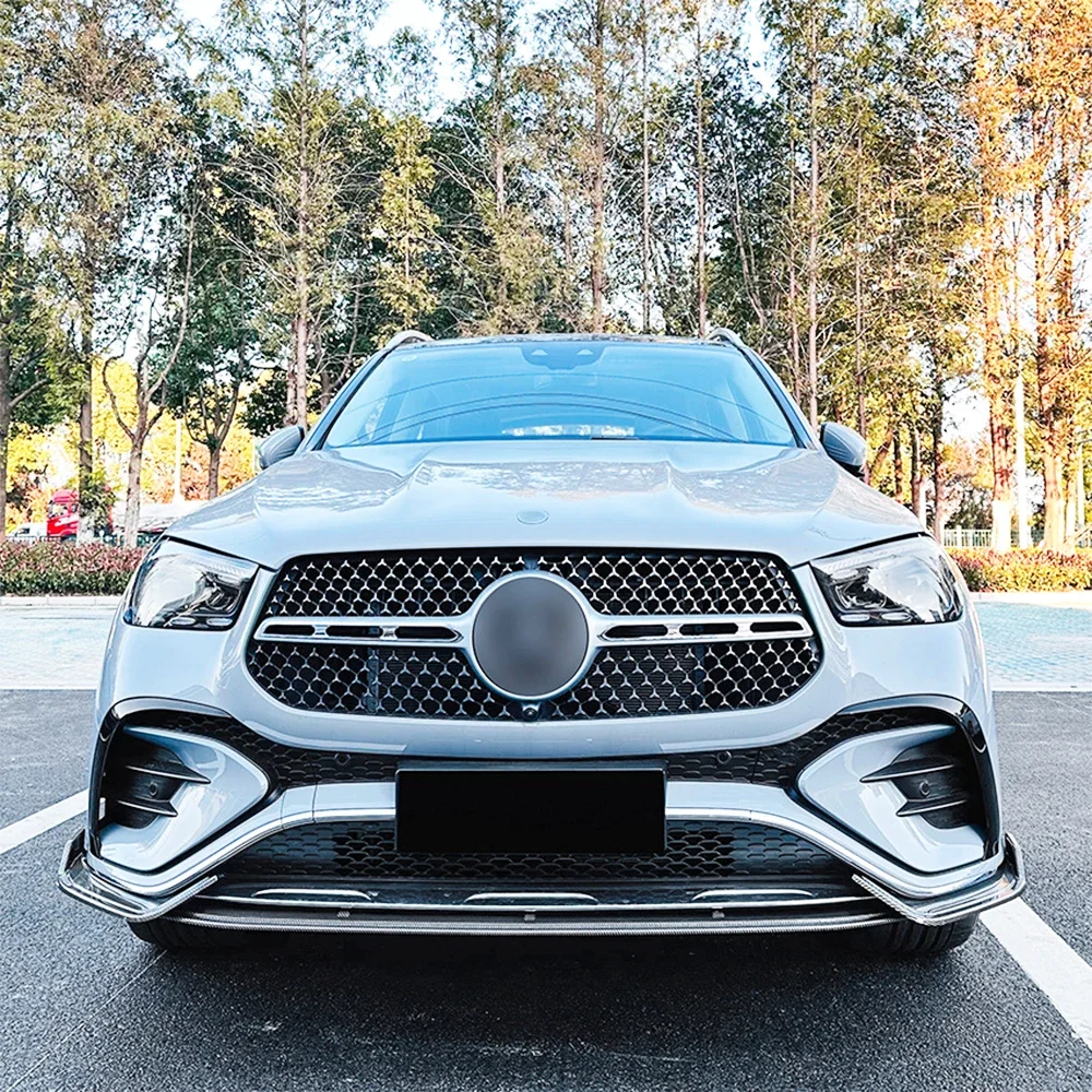 메르세데스 벤츠 GLE 클래스 쿠페 W167 C167 2024+ AMG 차량용 프론트 범퍼 립 스포일러 스플리터 키트 튜닝 가드 보드 액세서리