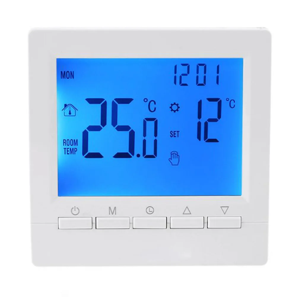 

Thermostat Built-in Sensor For Gas Boiler Room Heating LCD Display Screen Programmable Digital Room Temperature Controller