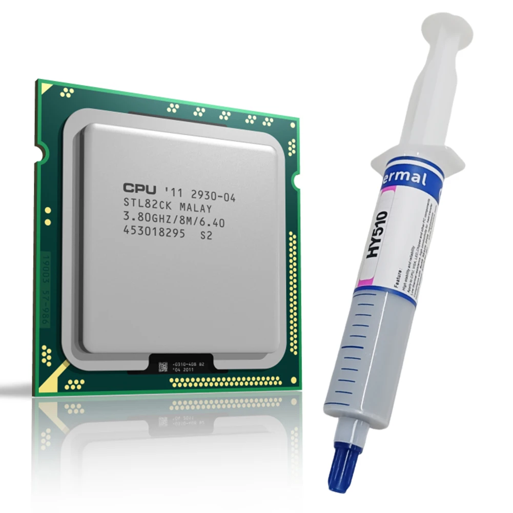 10/20Pcs GPU CPU 칩셋 냉각용 HY510 열전도성 실리콘 그리스 페이스트