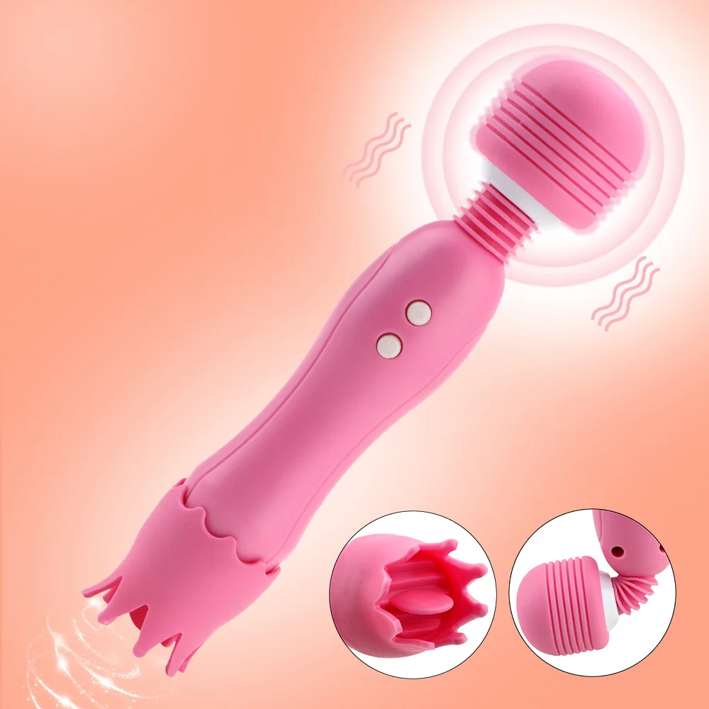 

Vibrating Stick Clitoris Stimulator Tongue Licking Clit Nipple Vibrators Female Masturbator Sex Toys for Women G Spot Massager