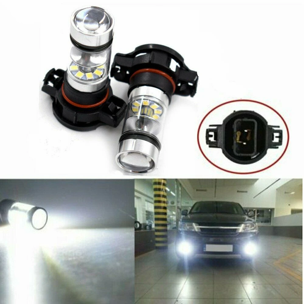 H16Eu Led Fendinebbia Kit Di Conversione Lampadine High Low Beam 100W 6000K Super White Psx24W Auto Driving Headlight High Low 12V 24V
