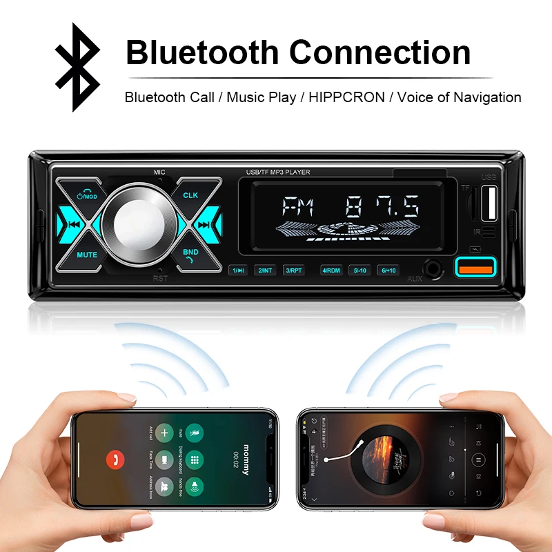 1 din Radio Car Audio Stereo MP3 Player Bluetooth Multimedia Digital Stereos For Car Universal Colorful With Aux Input USB mp3 music player car music player car multimedia player car radio player car radio