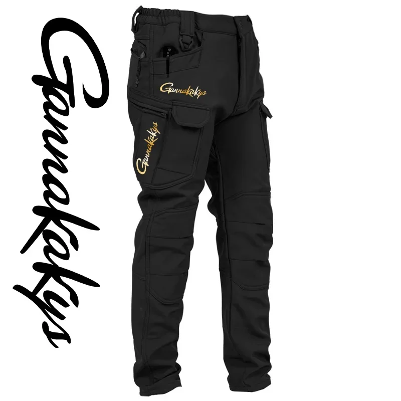 Wading Pants Men Fishing Pants Men Hiking Pants Autumn and Winter Sports Fishing Pants Windproof and Durable Sports Camping Hiking Pants