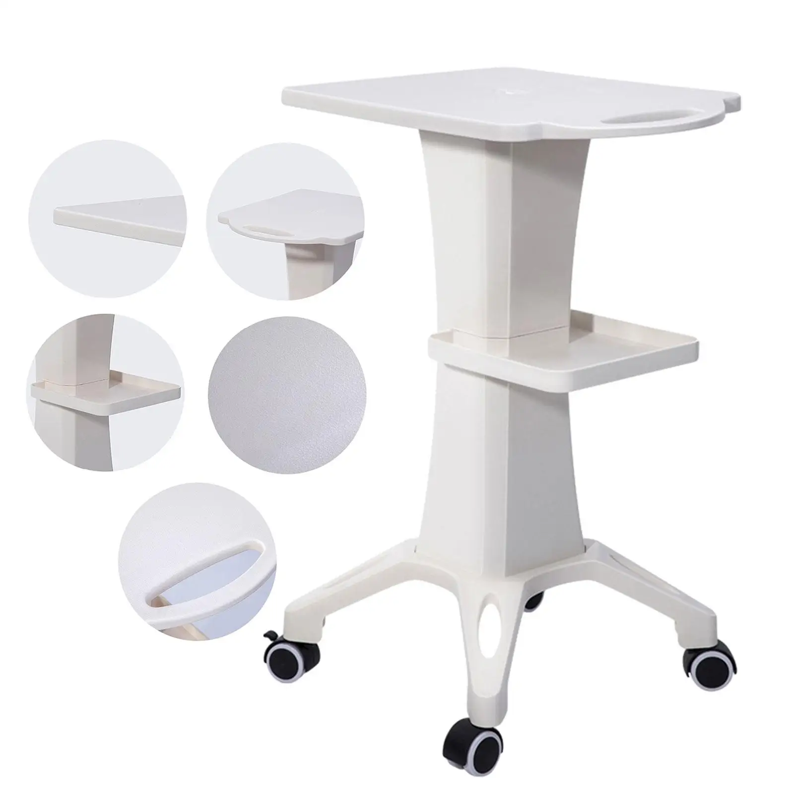 Beauty Salon Trolley Cart Beauty Instrument Storage Tray 2 Tiers SPA Beauty Equipment Maintenance Cart Rack for Barber Shops Beauty Salon Trolley Cart Beauty Instrument Storage Tray 2 Tiers SPA Beauty Equipment Maintenance Cart Rack for Barber Shops
