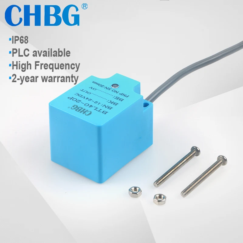 

CHBG IP68 Oil Proof 20mm Square Inductive Proximity Sensor BTL40 for PLC Control