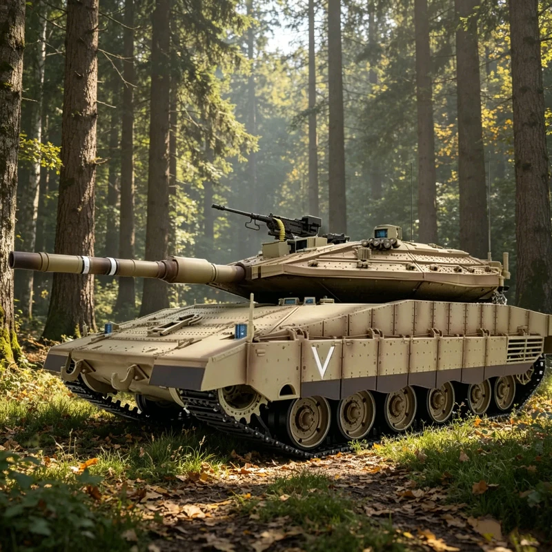   대형 성인용 무선 조종 전기 군용 모형 탱크 헹롱 메이카바 주력전차 장난감 생일 휴일 선물