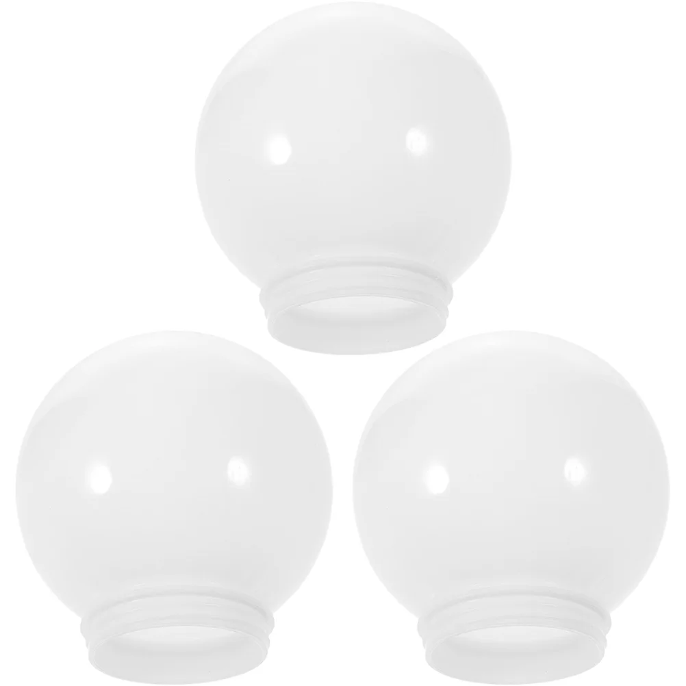 

3pcs Globe Lamp Shade Round Globe Light Shade Acrylic Ball Lamp Shade Replacement