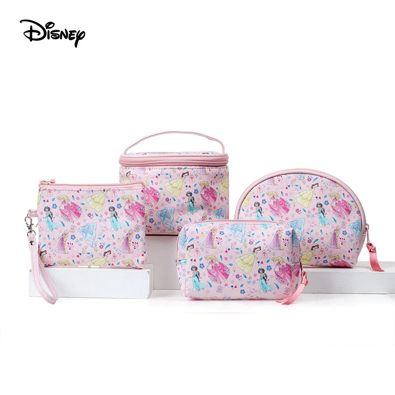 

Disney Original Snow White Makeup Beauty bag Women Multi-Function PU Travel Storage Bucket Bag Makeup Bag Coin Purse