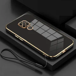 Sleek Plating Phone Case with Enhanced Protection for MOTO E7I POWER (Gs6D black)