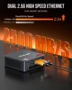 K6 M6 GMKtec Nucbox Mini PC Gamer AMD Ryzen 7 7840HS R5 6600H USB4 2*DDR5 2*PCIE 2*2.5G NUC Desktop Computer Windows 11 WiFi6E 4