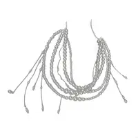 Multi Layered Pearls Tassels Waist Chain Belt for Women Elegant Body Chain with Adjustable Length for Parties and Festivals XX9C 5