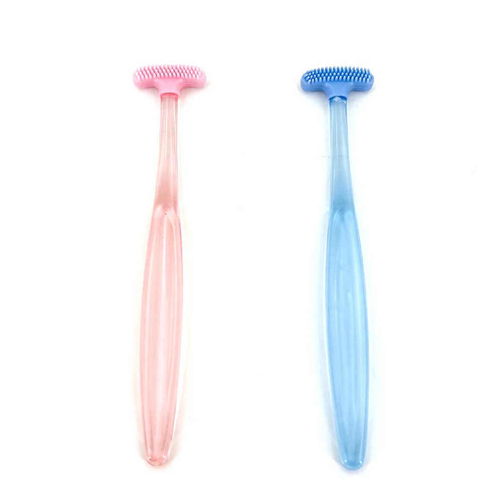 30 spazzolini da denti in silicone per la pulizia della superficie orale, raschietto per la lingua, per un alito fresco e sano._voghion.com