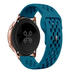 Versatile Silicone Watch Band in Multiple Sizes for 18mm (Cyan)