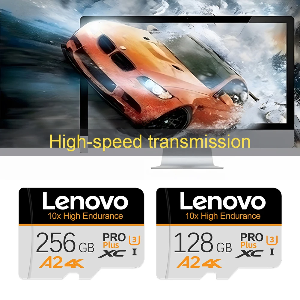 Lenovo SD Memory Card 2TB 1TB 512GB 256GB Ultra-fast Transfer Micro TF 128GB For Phone PC, memory card