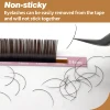 Qeelasee New Arrival 10 PCS Brown Matte Flat Eyelash Extension Mink False Ellipse Lashes Split Tips Supplies 2