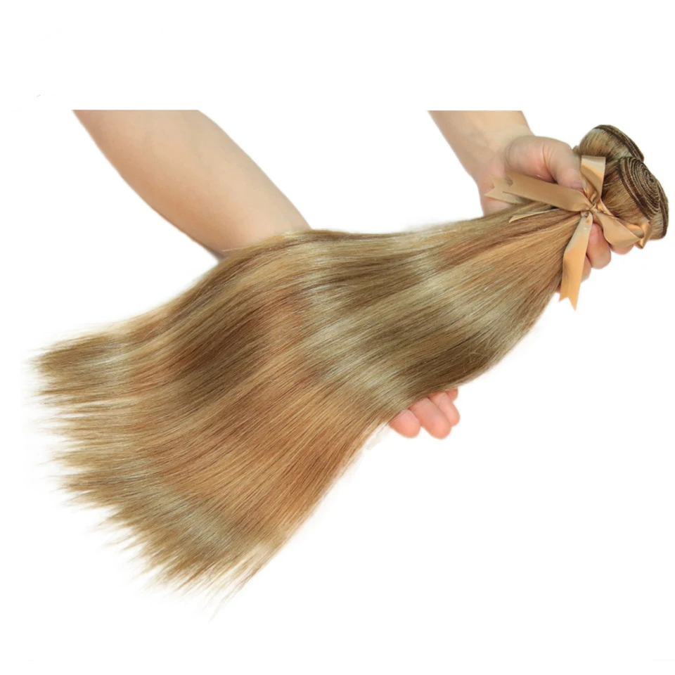 11A Straight Human Hair Highlight Straight Human Hair Bundles Ombre Brazilian Bundles Remy Extensions